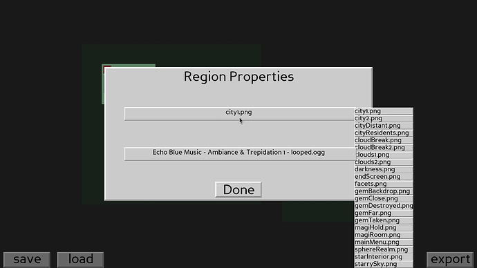 editorRegions